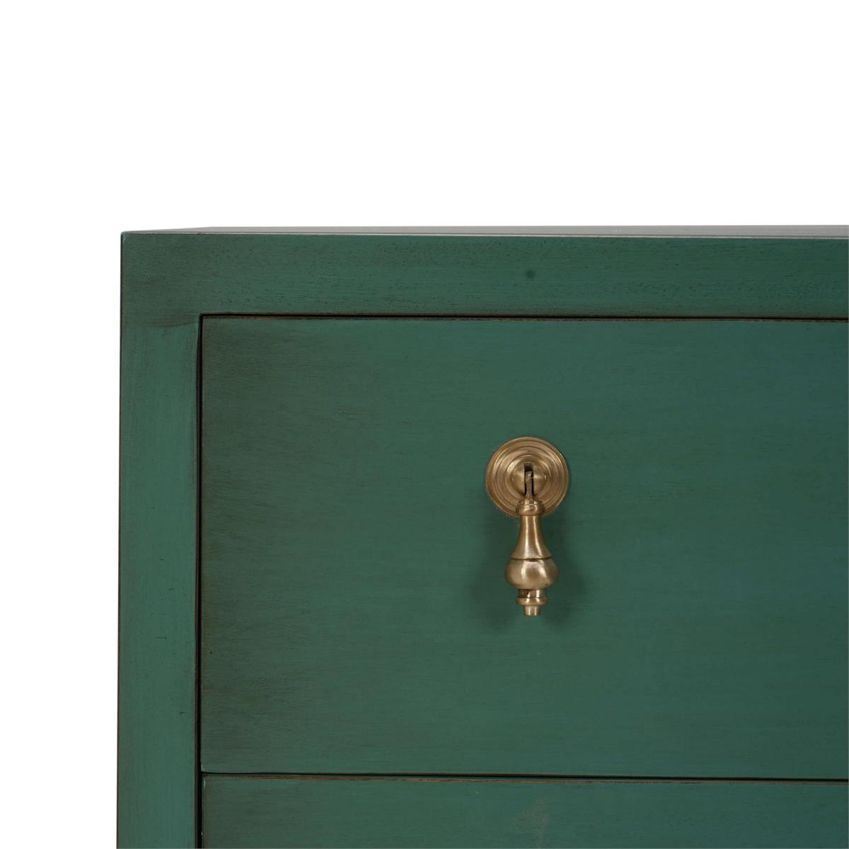 Bramble Chloe 3 Drawer Dresser — Vintage Willow Green / Light Distressed
