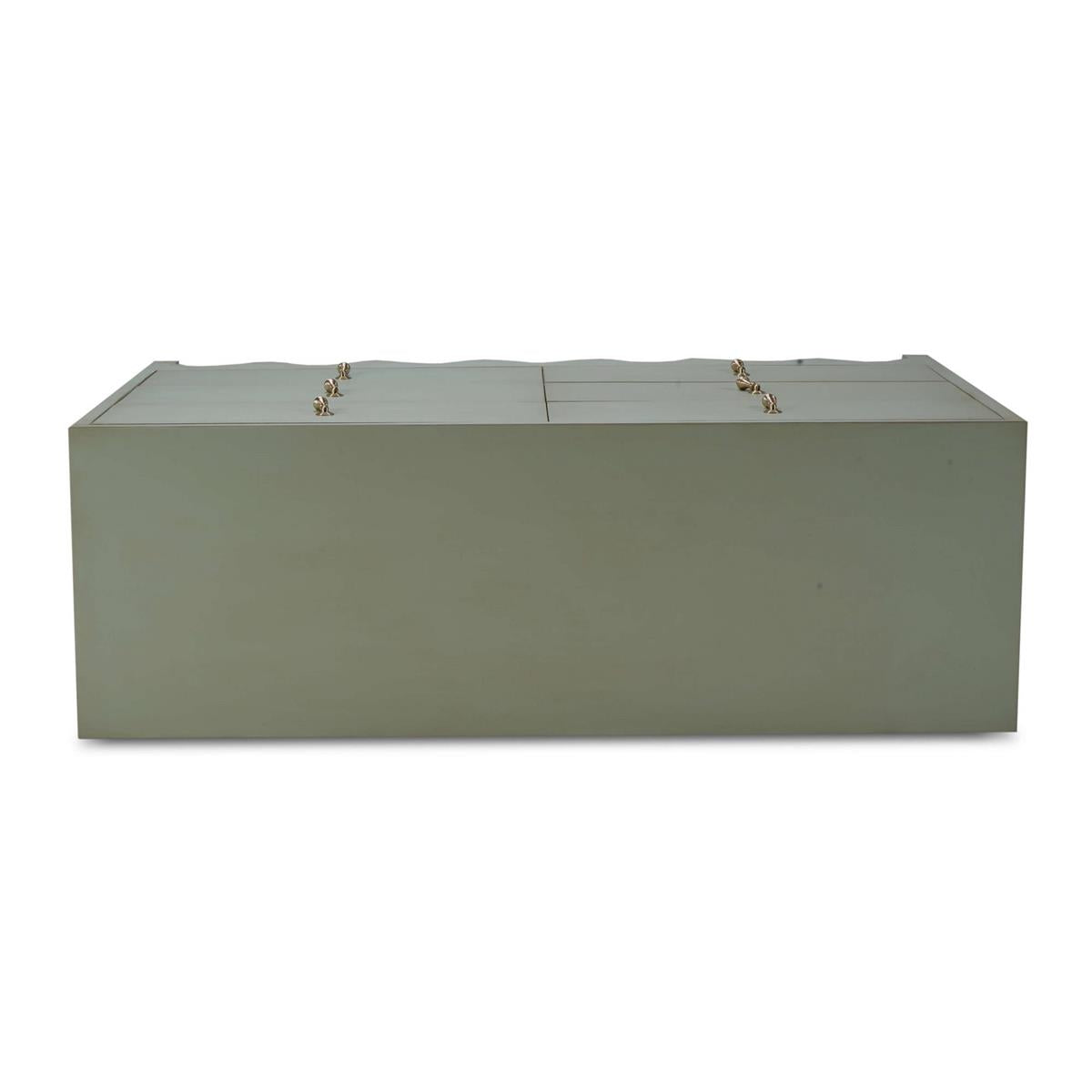 Bramble Chloe 6 Drawer Dresser — Vintage Fennel Green / Light Distressed