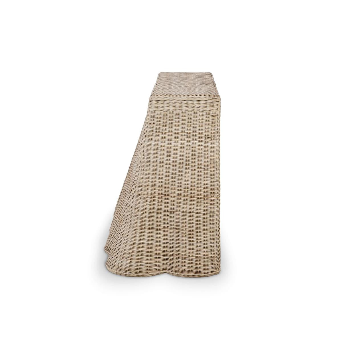 Bramble Newport Console Table — Rattan Natural