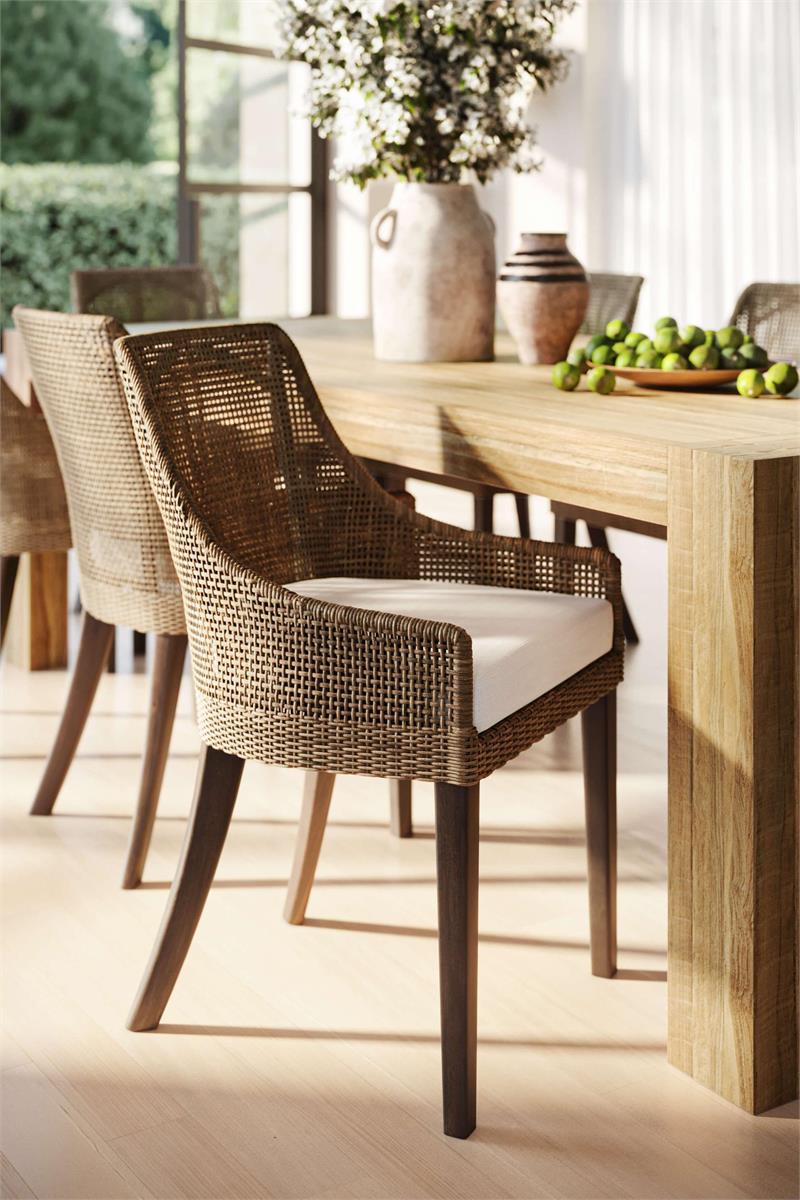 Bramble Savanah Dining Chair — Dark Walnut / Arctic
