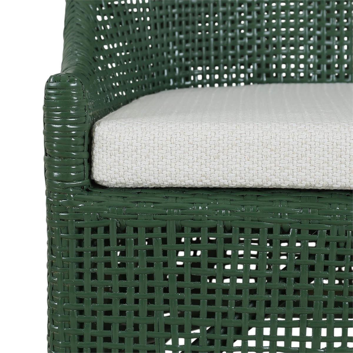 Bramble Cristo Dining Chair — Ivy Shiny / Dinara Natural