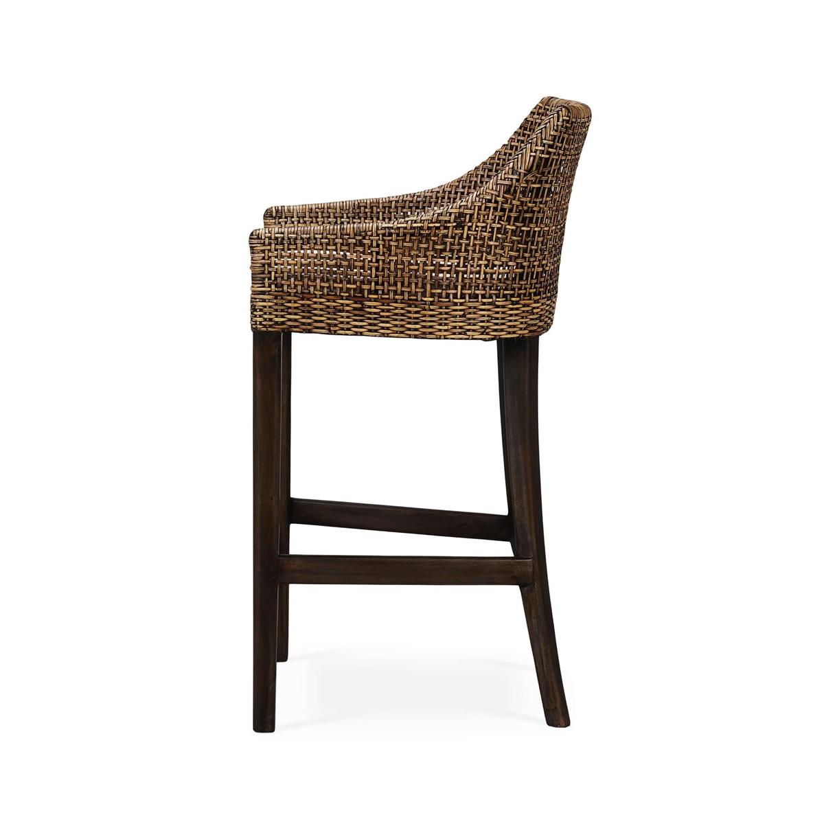 Bramble Savanah Barstool — Dark Walnut / Arctic