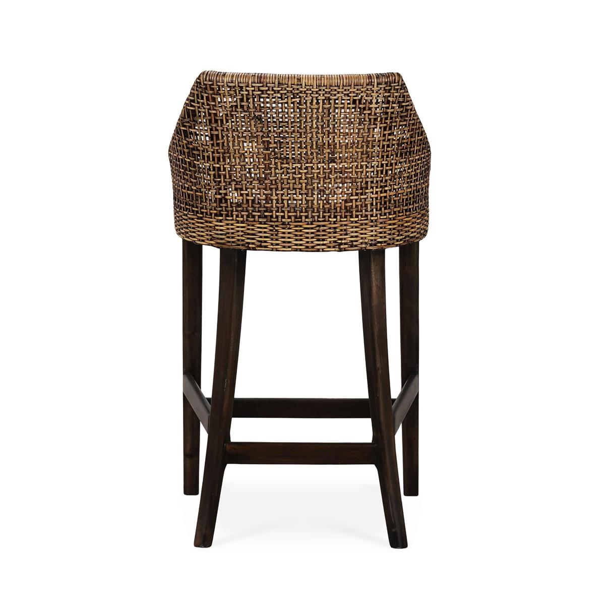 Bramble Savanah Barstool — Dark Walnut / Arctic
