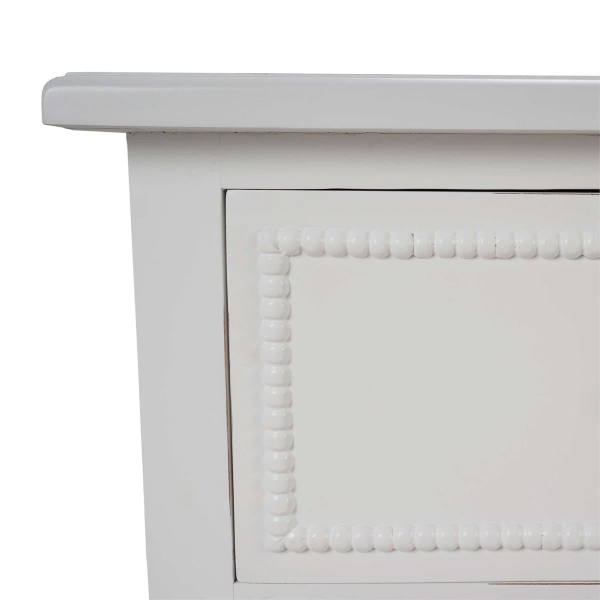 Bramble Cholet 7 Drawer Dresser — Architectural White / Light Distressed