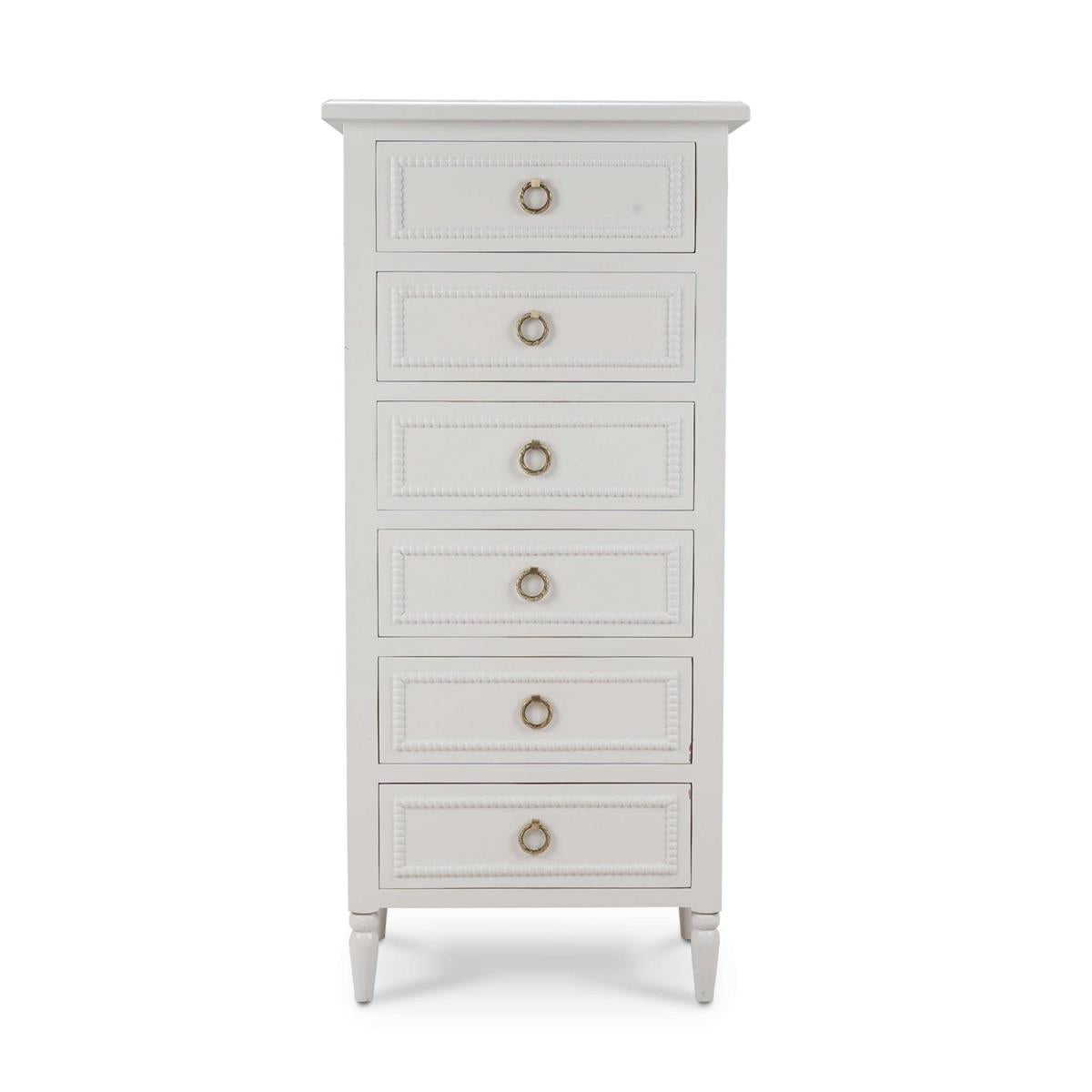 Bramble Cholet Lingerie Chest — Architectural White / Light Distressed
