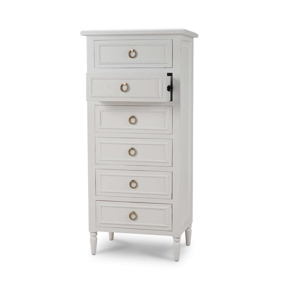 Bramble Cholet Lingerie Chest — Architectural White / Light Distressed