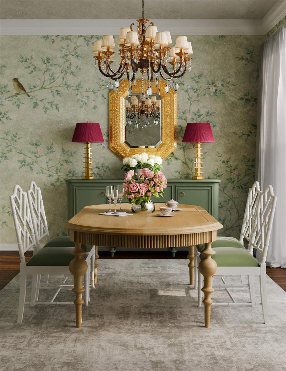 Bramble Kraton Butterfly Oval Extension Dining Table 80- 102" — Fruit Wood
