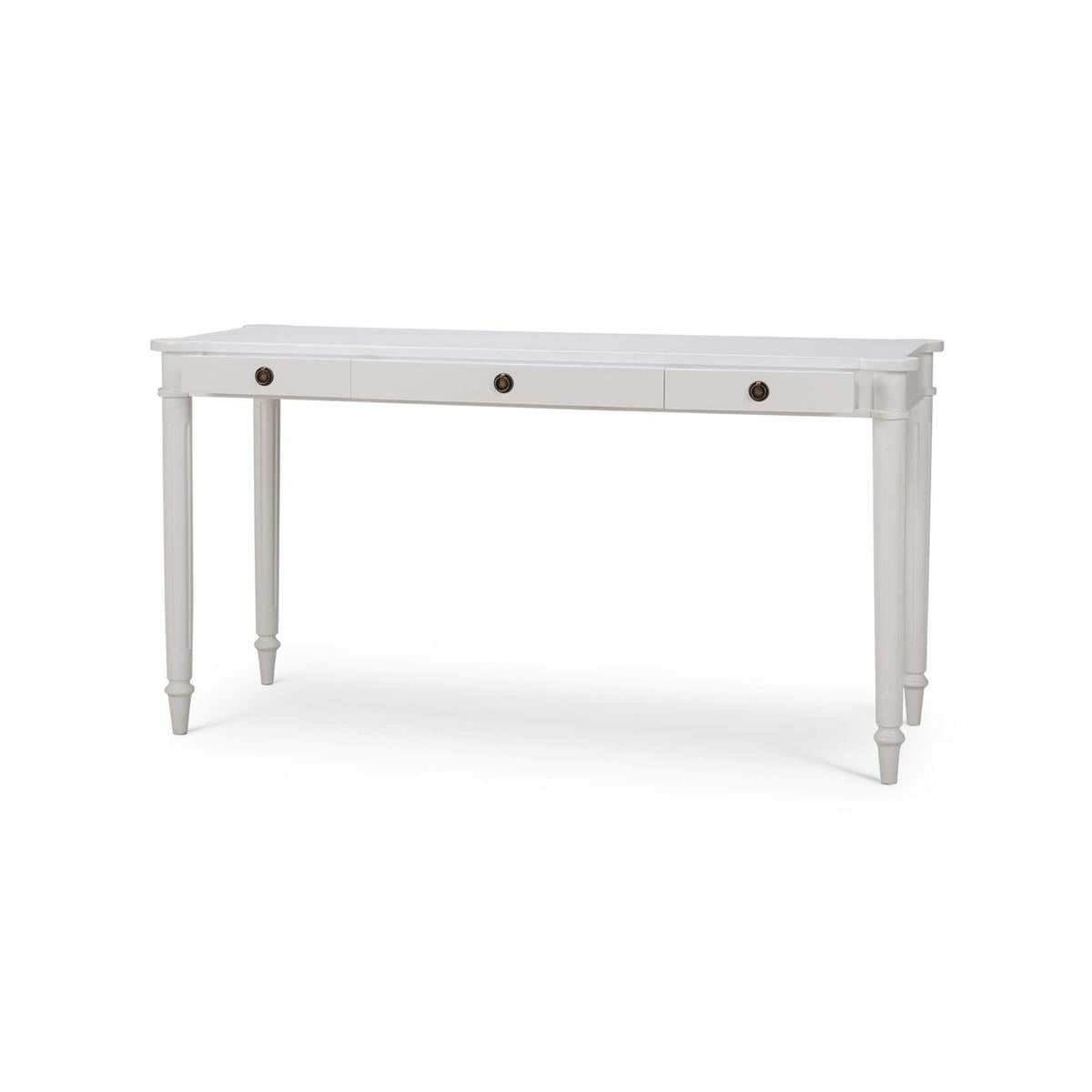 Bramble Kelly 3 Drawer Desk — True White *