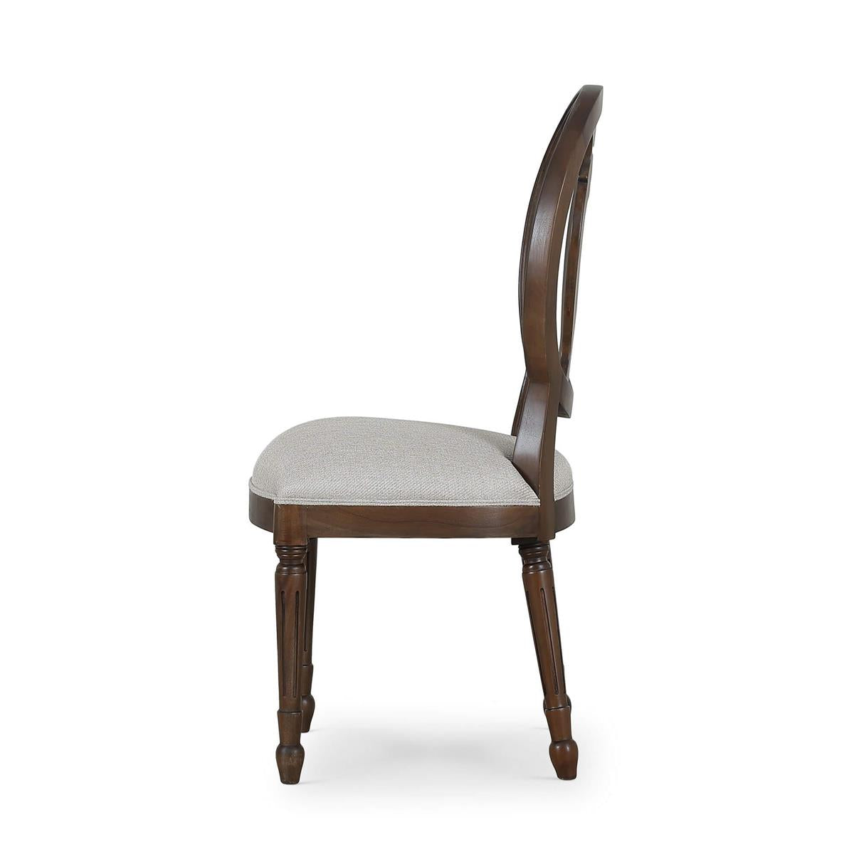 Bramble Fiona Dining Chair — Dark Walnut / Truffle