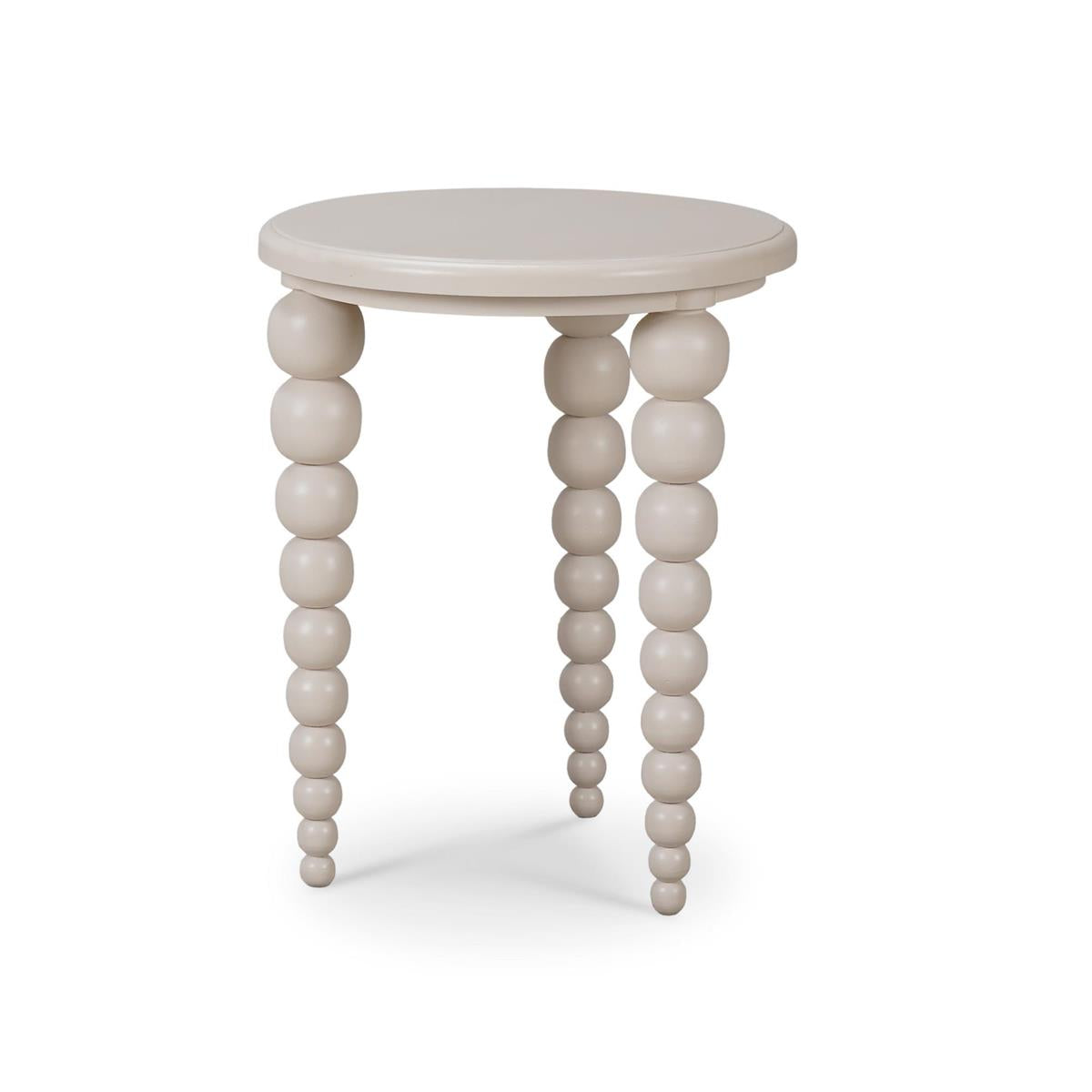 Bramble Cholet Side Table — Putty / Light Distressed