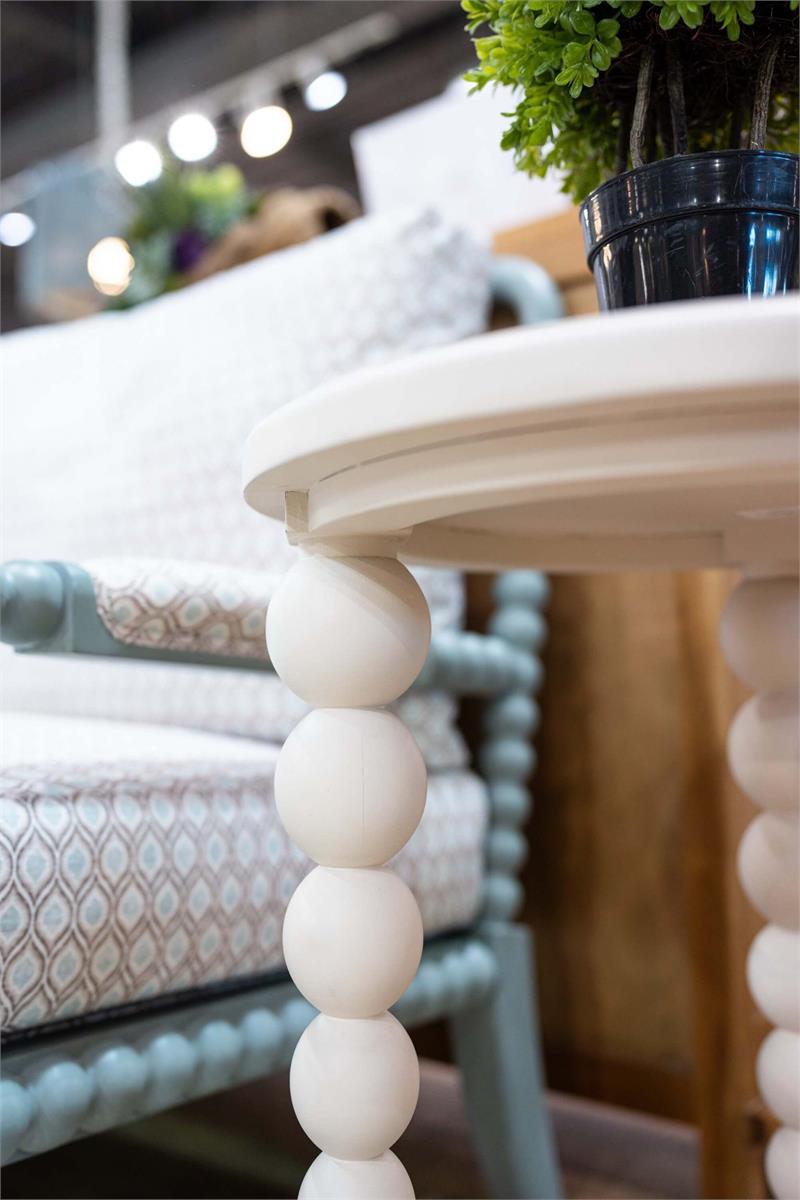 Bramble Cholet Side Table — Putty / Light Distressed