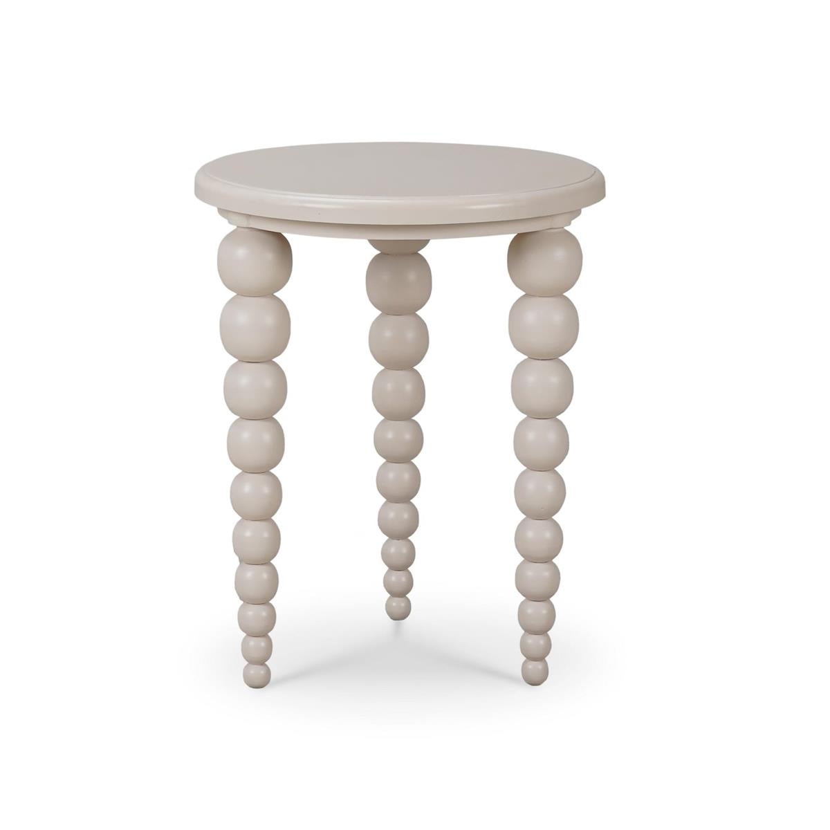 Bramble Cholet Side Table — Putty / Light Distressed