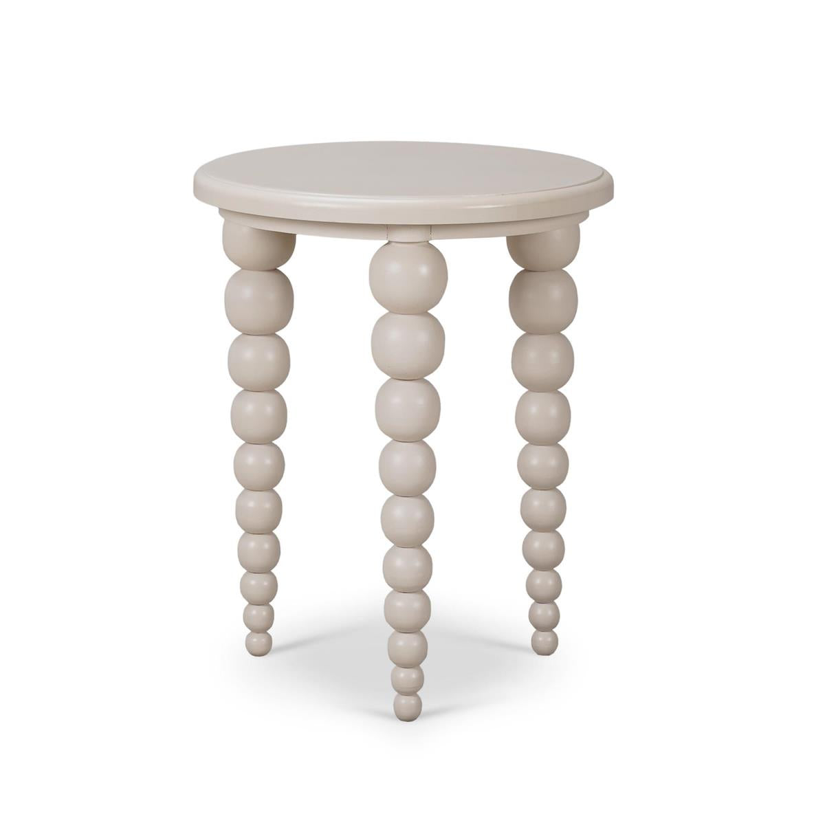 Bramble Cholet Side Table — Putty / Light Distressed