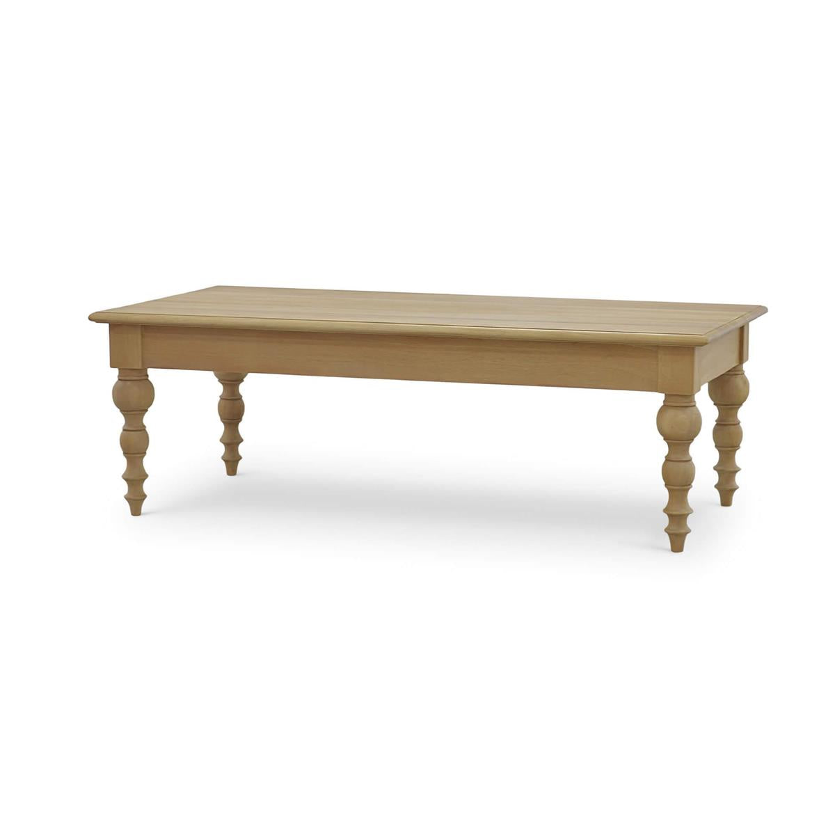 Bramble Madison Turned Leg Coffee Table — Fruit Wood