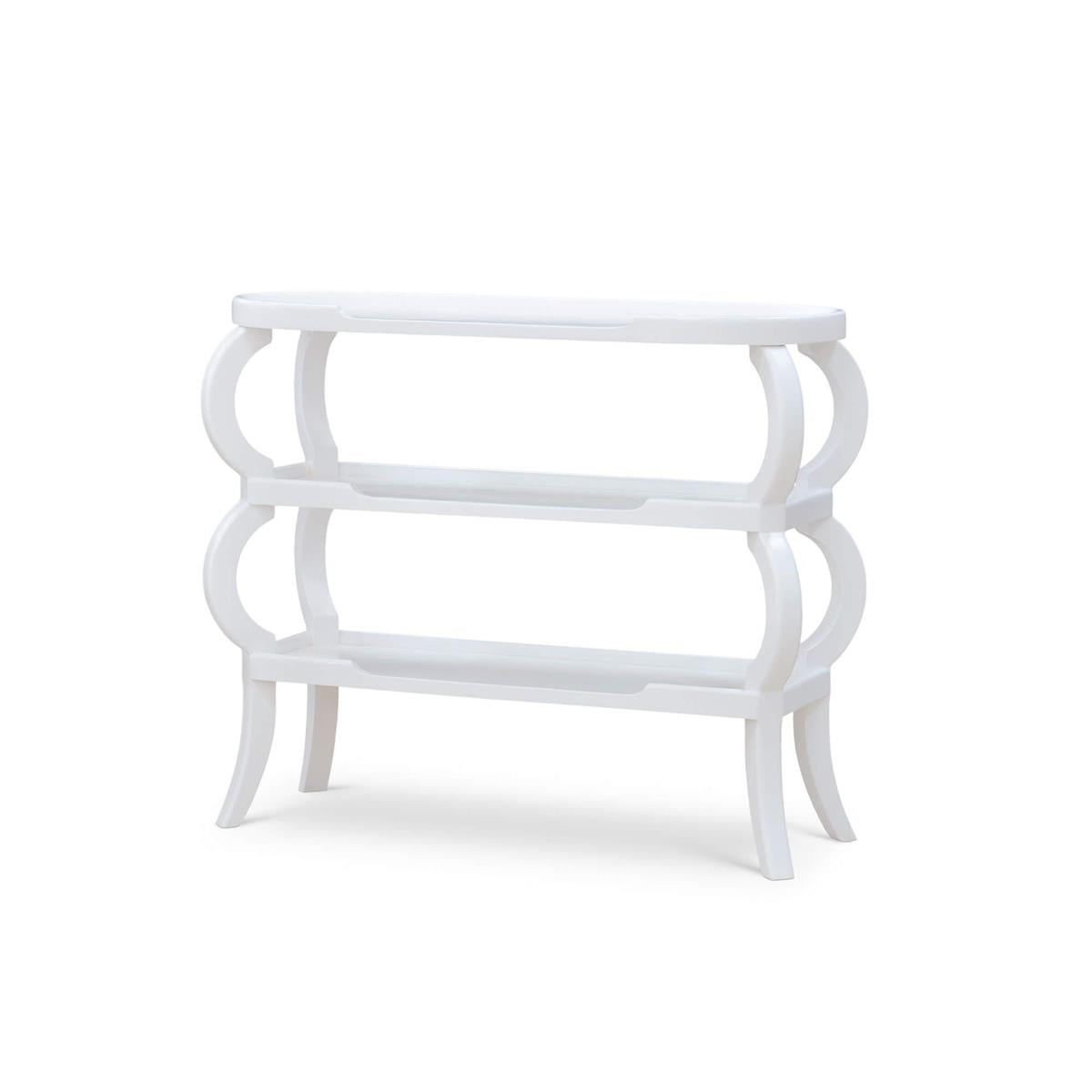 Bramble Savannah 3 Tiered Console Table — True White *