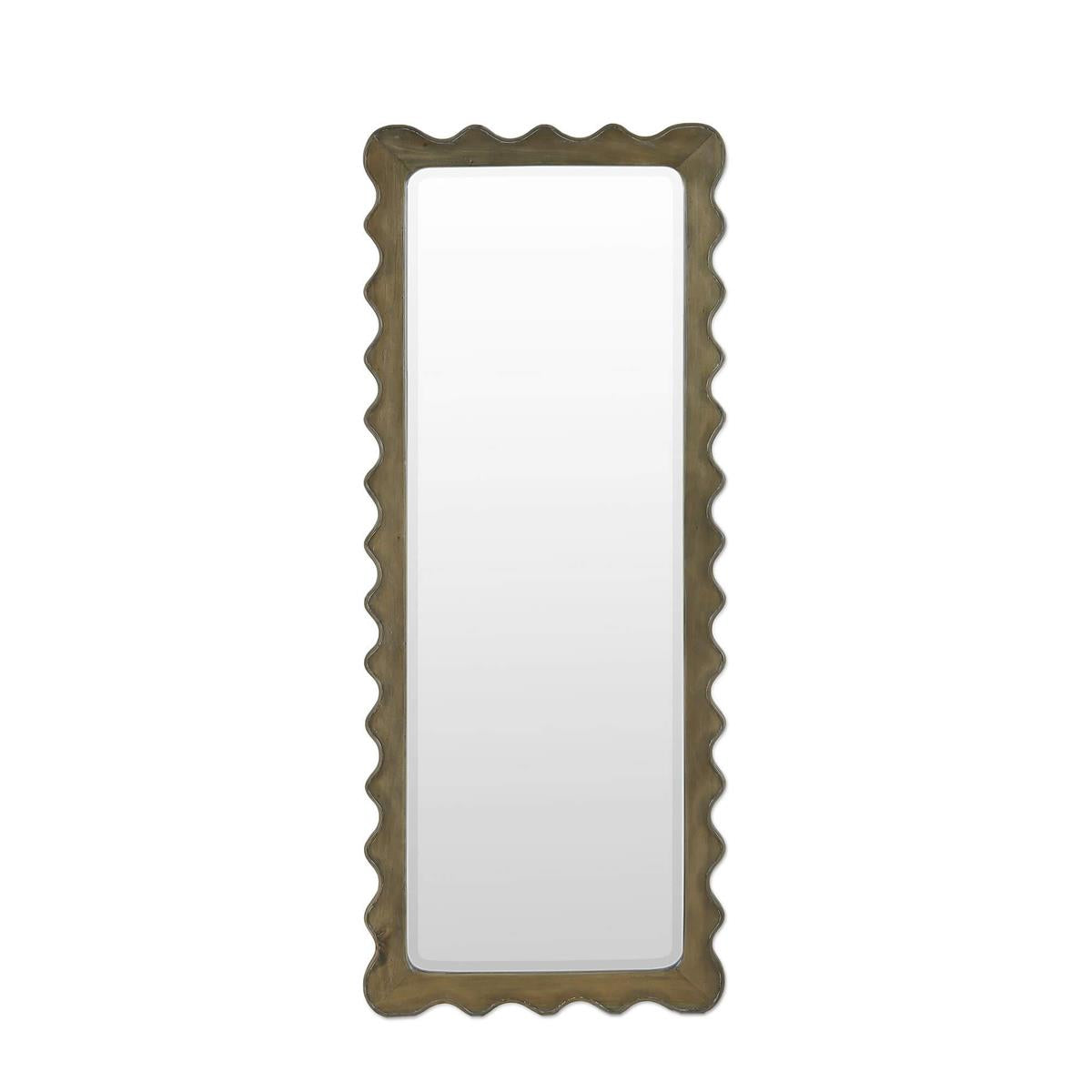 Bramble Chloe Rectangular Mirror — Straw Wash