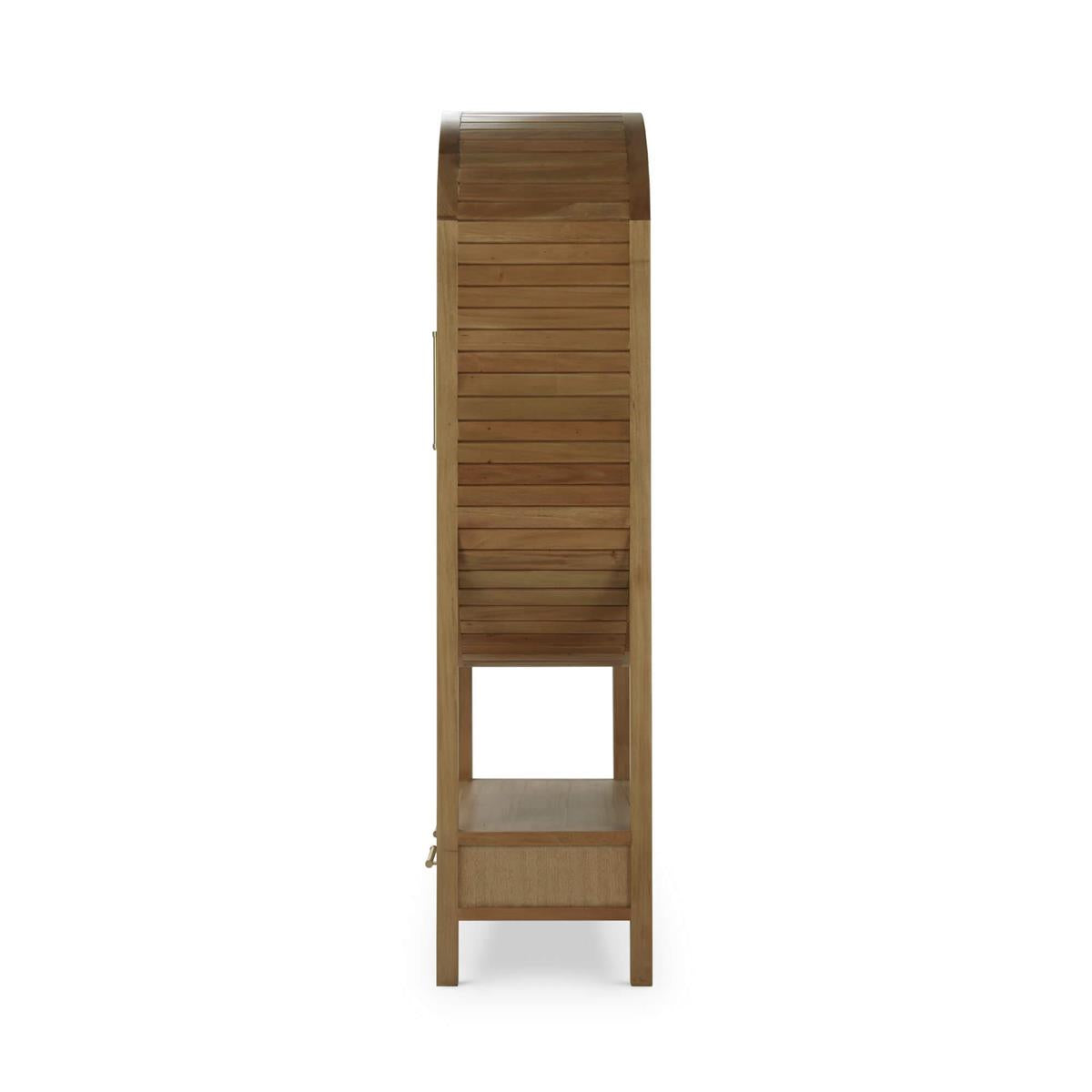 Bramble Napa Wine Cabinet w/ Mirrored Back — Antique French Oak
