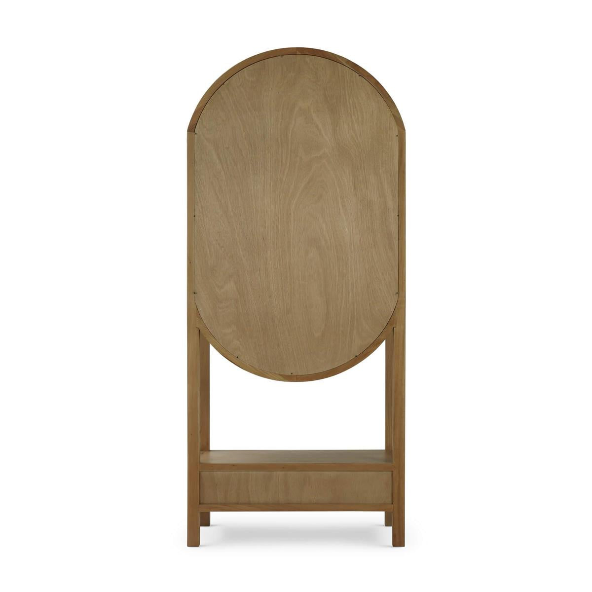 Bramble Napa Wine Cabinet w/ Mirrored Back — Antique French Oak