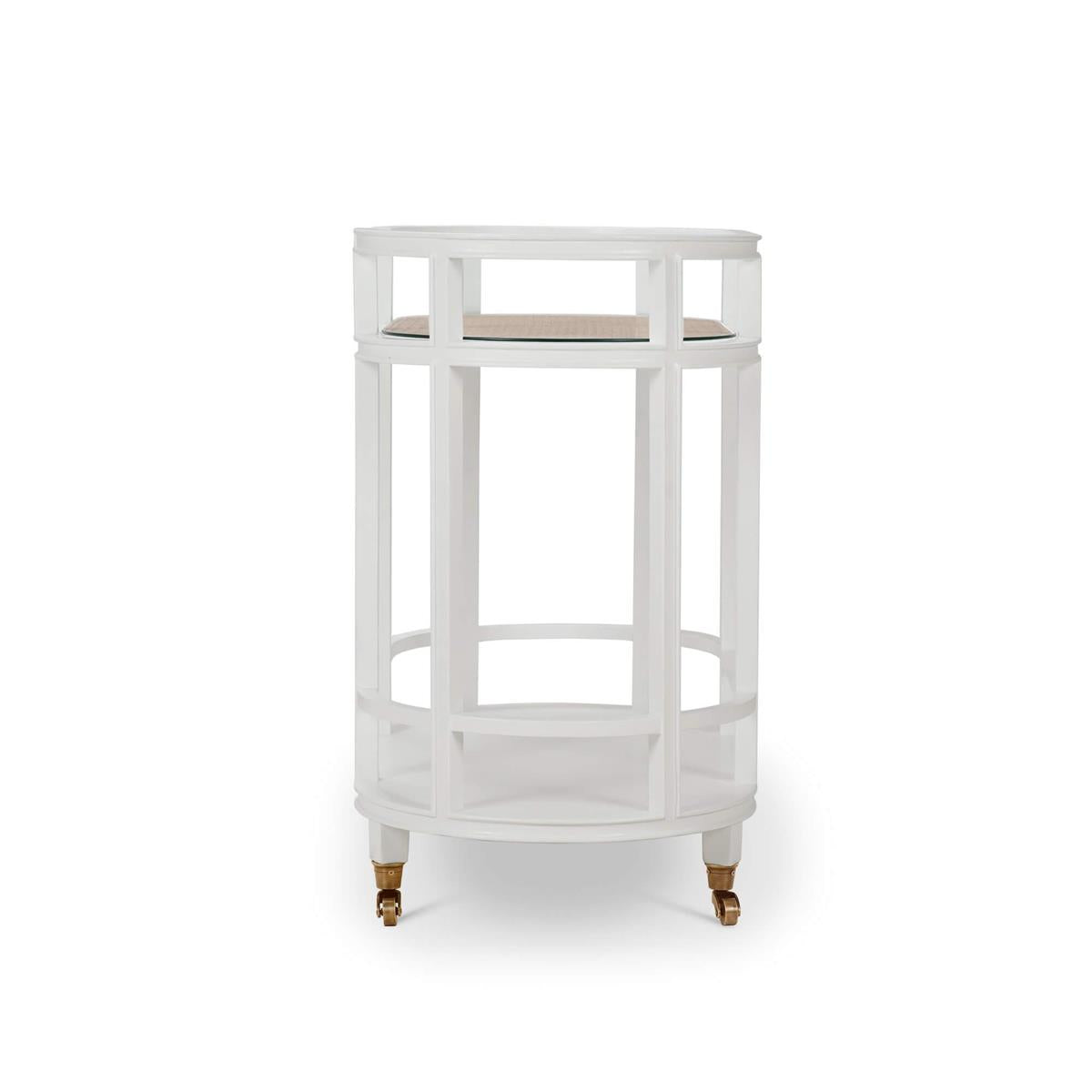 Bramble Cohan Barcart — True White * / Rattan Natural