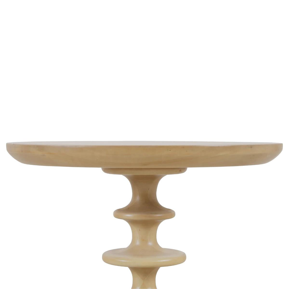 Bramble Milano Round Side Table — Fruit Wood