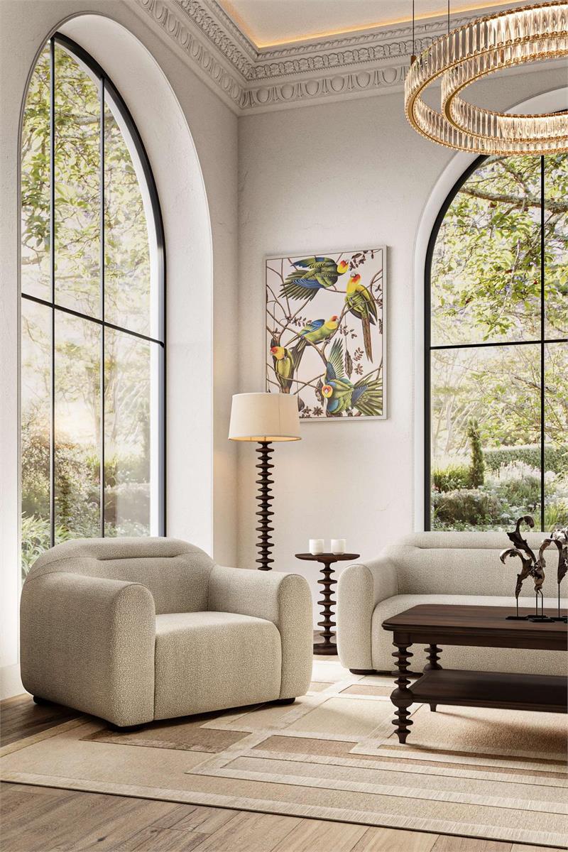 Bramble Milano Round Side Table — Dark Walnut