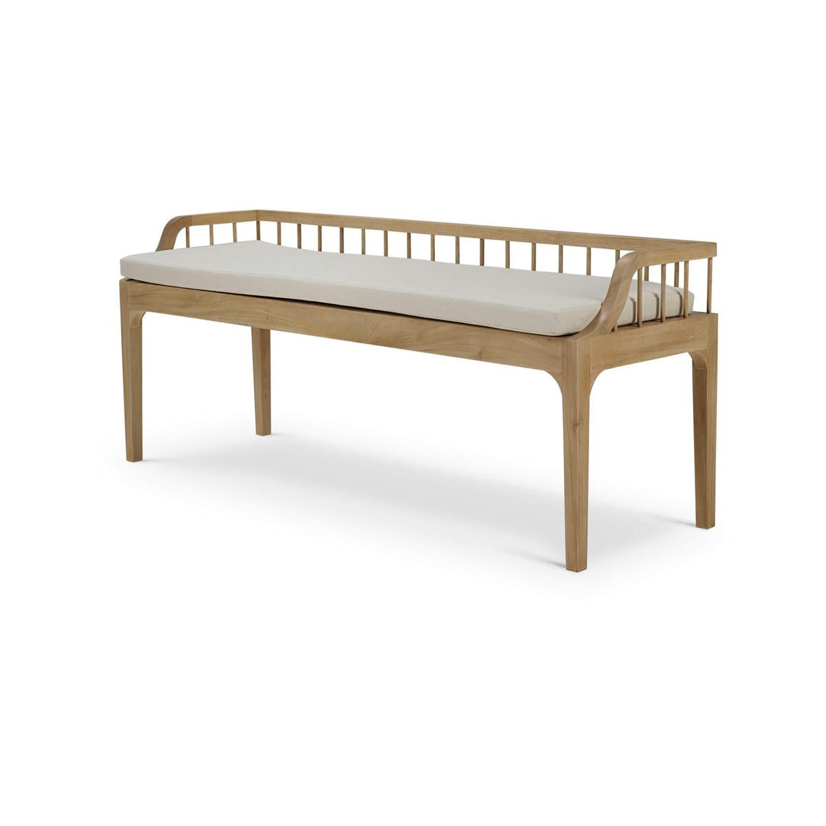 Bramble Versai Fluted Bench — Fruit Wood / Natural