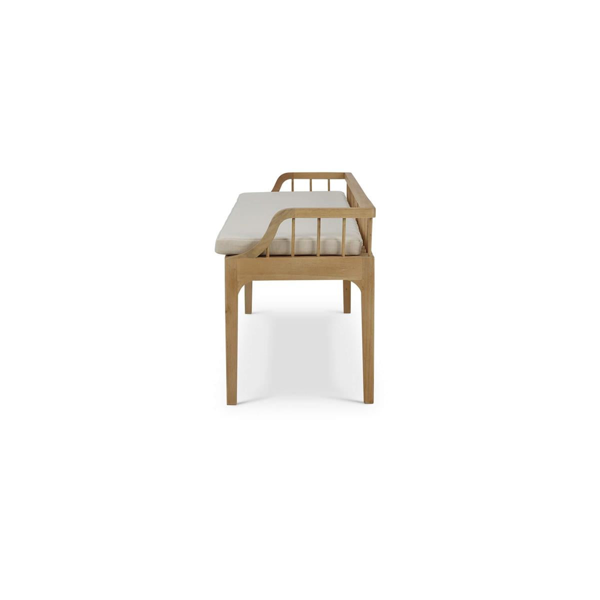 Bramble Versai Fluted Bench — Fruit Wood / Natural
