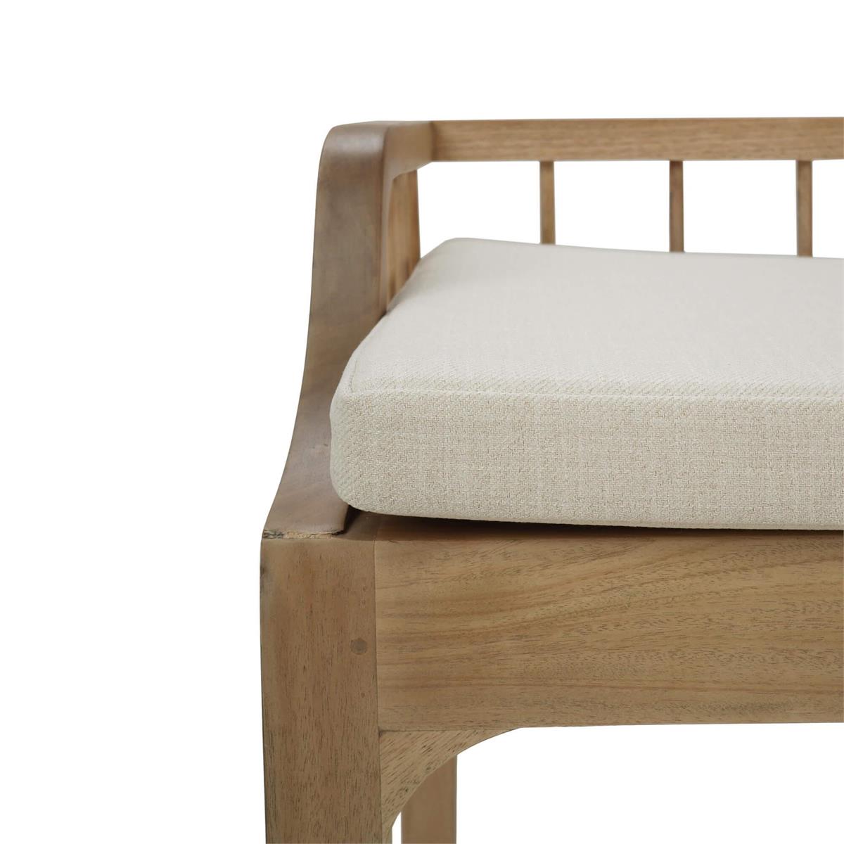 Bramble Versai Fluted Bench — Fruit Wood / Natural