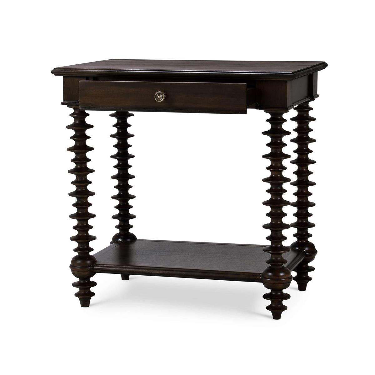 Bramble Milano Side Table — Dark Walnut