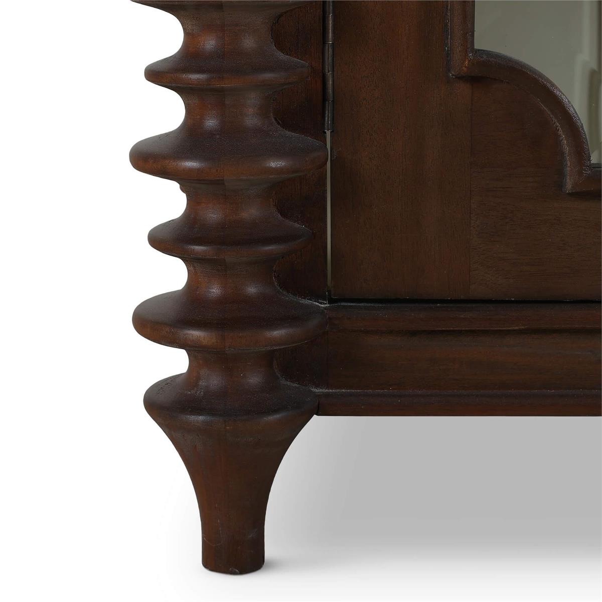Bramble Milano 4 Door Sideboard — Dark Walnut / Putty