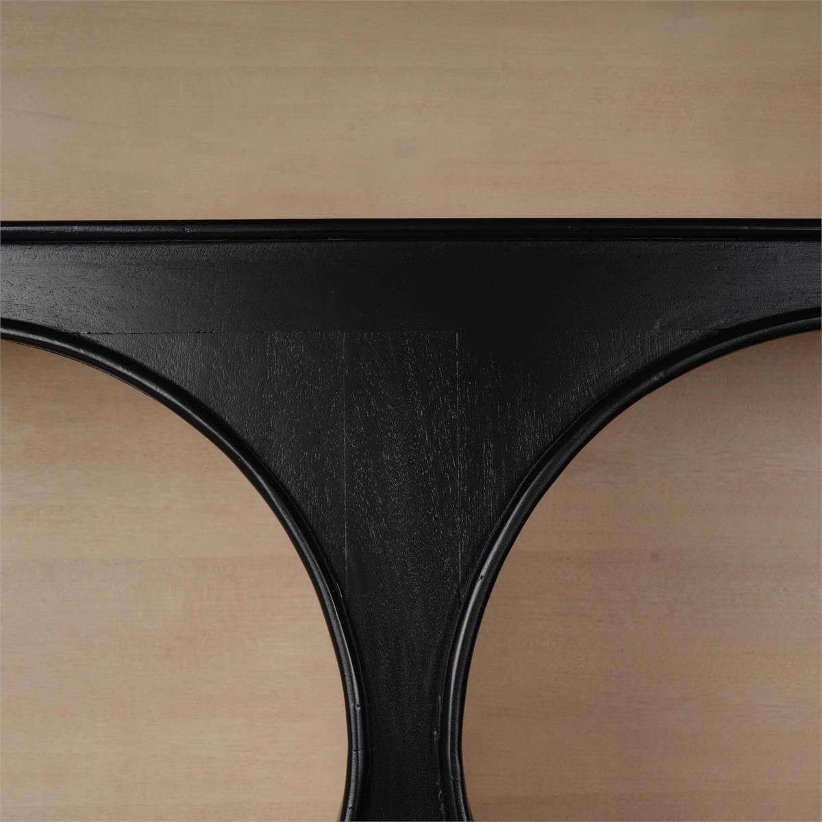 Bramble Vannes Crescent Bookcase — Batavia Black / Sandbar