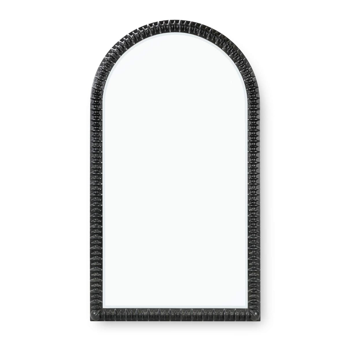 Bramble Milano Arched Floor Mirror — Batavia Black