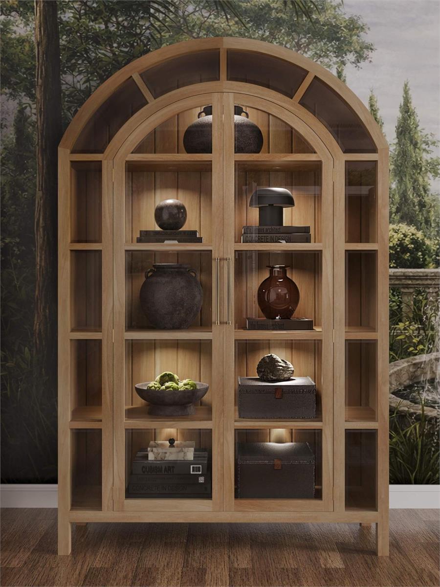 Bramble Vannes 2 Door Display Cabinet — Fruit Wood