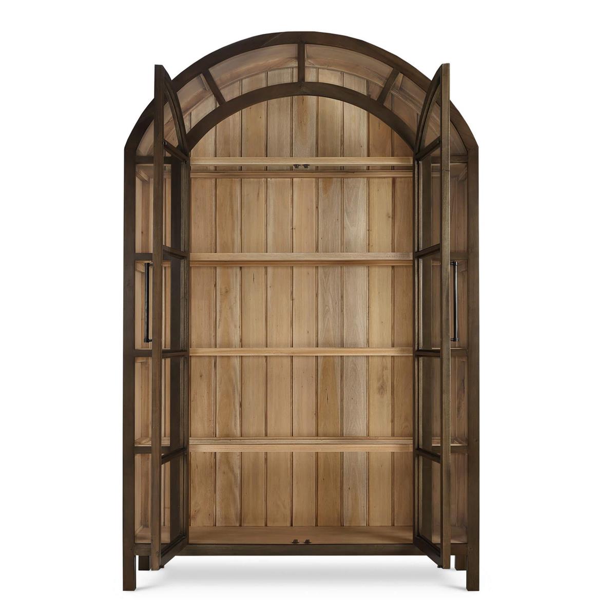 Bramble Vannes 2 Door Display Cabinet — Straw Wash / Driftwood