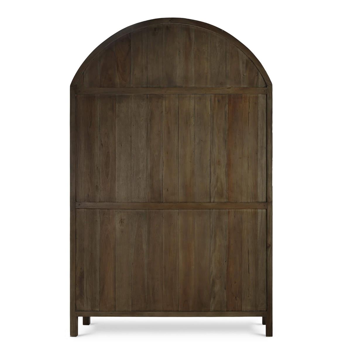 Bramble Vannes 2 Door Display Cabinet — Straw Wash / Driftwood