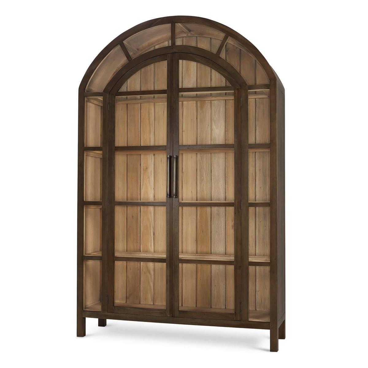 Bramble Vannes 2 Door Display Cabinet — Straw Wash / Driftwood