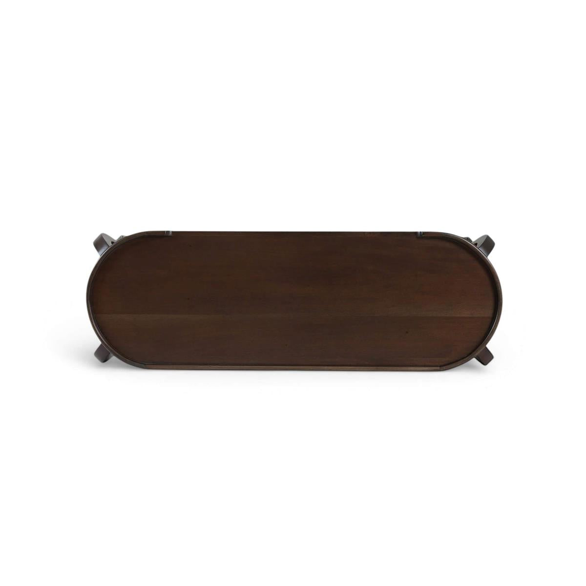 Bramble Savannah Console Table w/ 2 Drawers — Dark Walnut