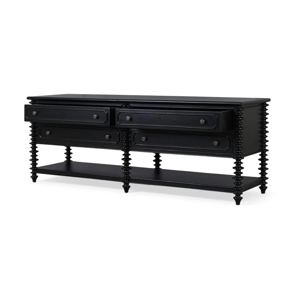 Bramble Milano Sideboard w/ 4 Drawers — Batavia Black