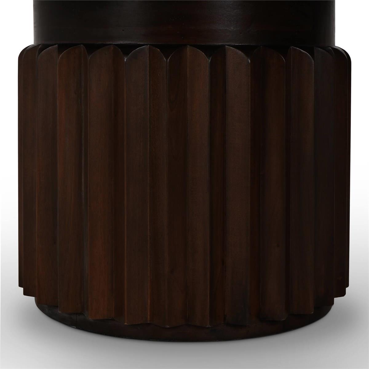 Bramble Colorado Round Dining Table 60'' — Dark Walnut