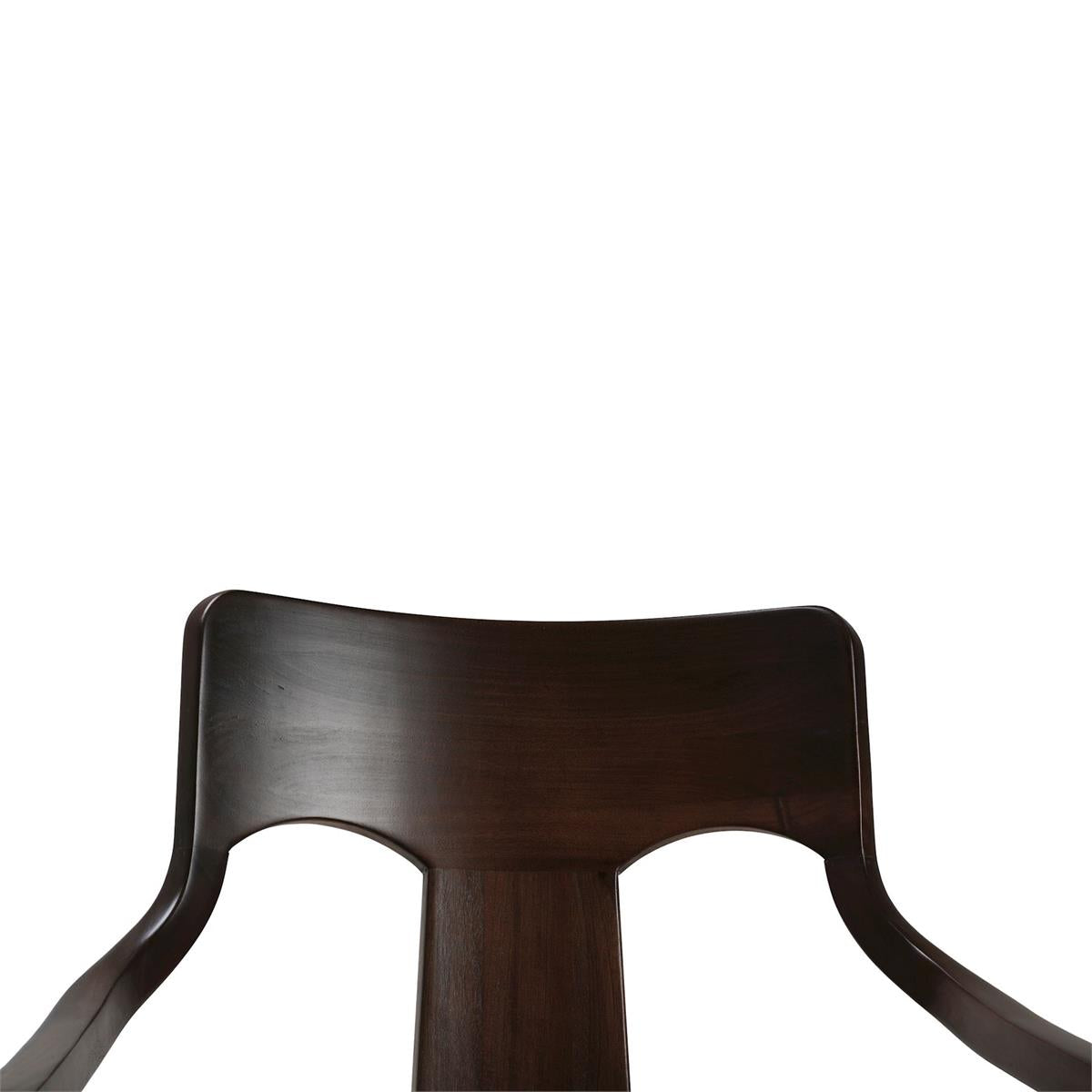 Bramble Colorado Dining Chair — Dark Walnut / Smoke