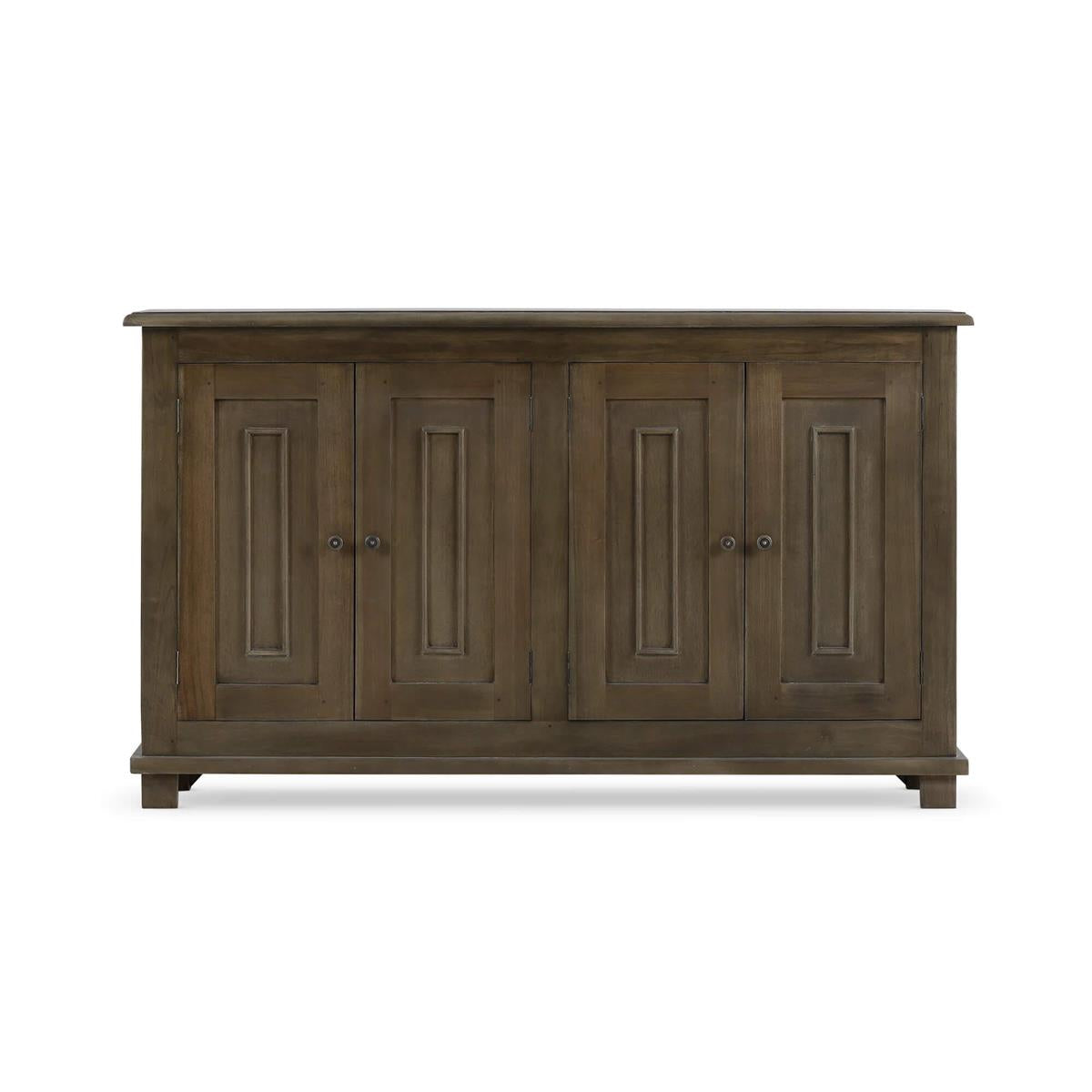 Bramble Osborne Narrow 4 Door Sideboard — Straw Wash