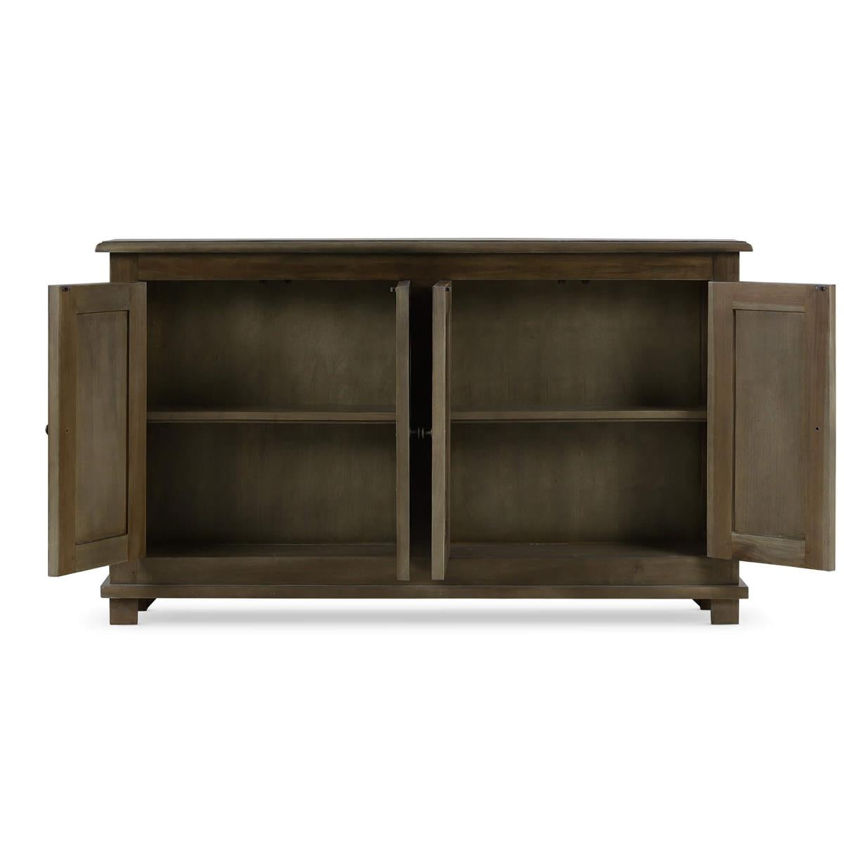 Bramble Osborne Narrow 4 Door Sideboard — Straw Wash
