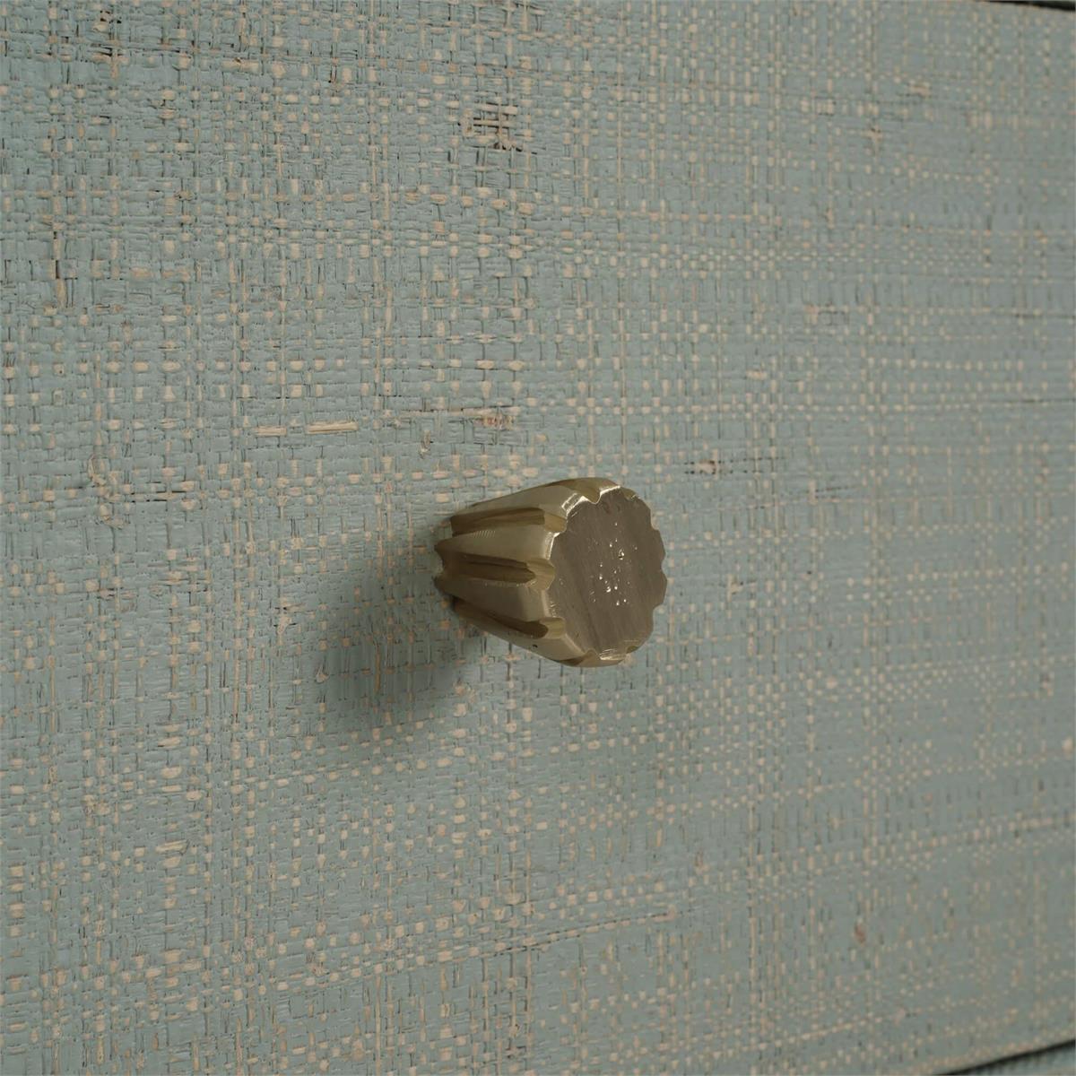Bramble Kagu Tall Cabinet Wrapped — Raffia Pale Blue Wash / True White *