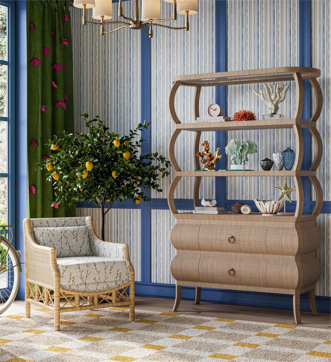 Bramble Rabana Rattan Chair — Rattan Natural / Whisper word