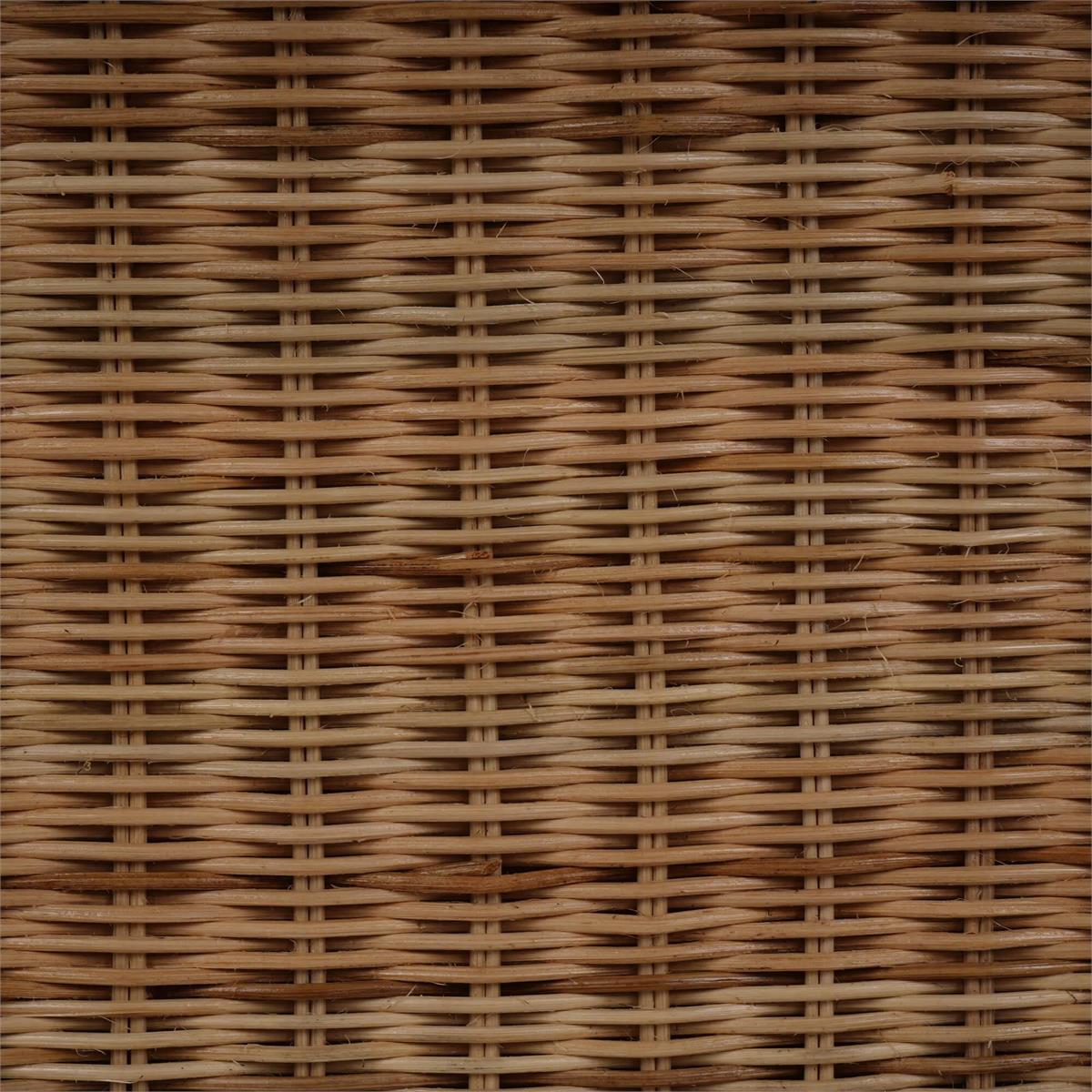 Bramble Hampton Rattan Wing Chair — Rattan Natural / Spivey Rost