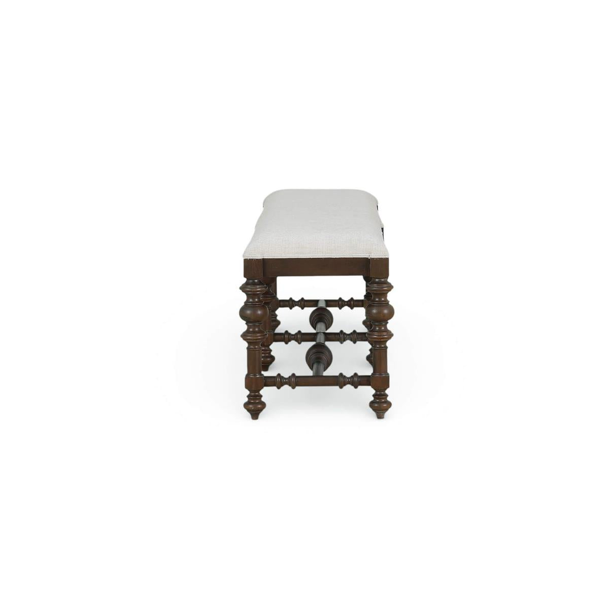 Bramble Savannah Large Bench — Dark Walnut / Thames Natural