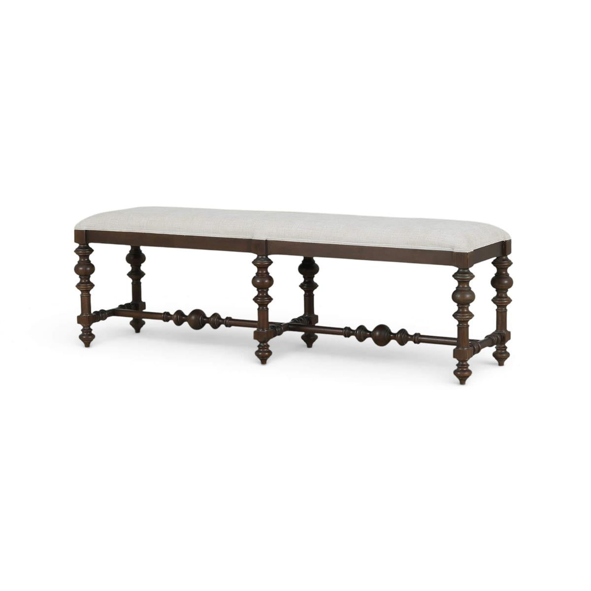 Bramble Savannah Large Bench — Dark Walnut / Thames Natural