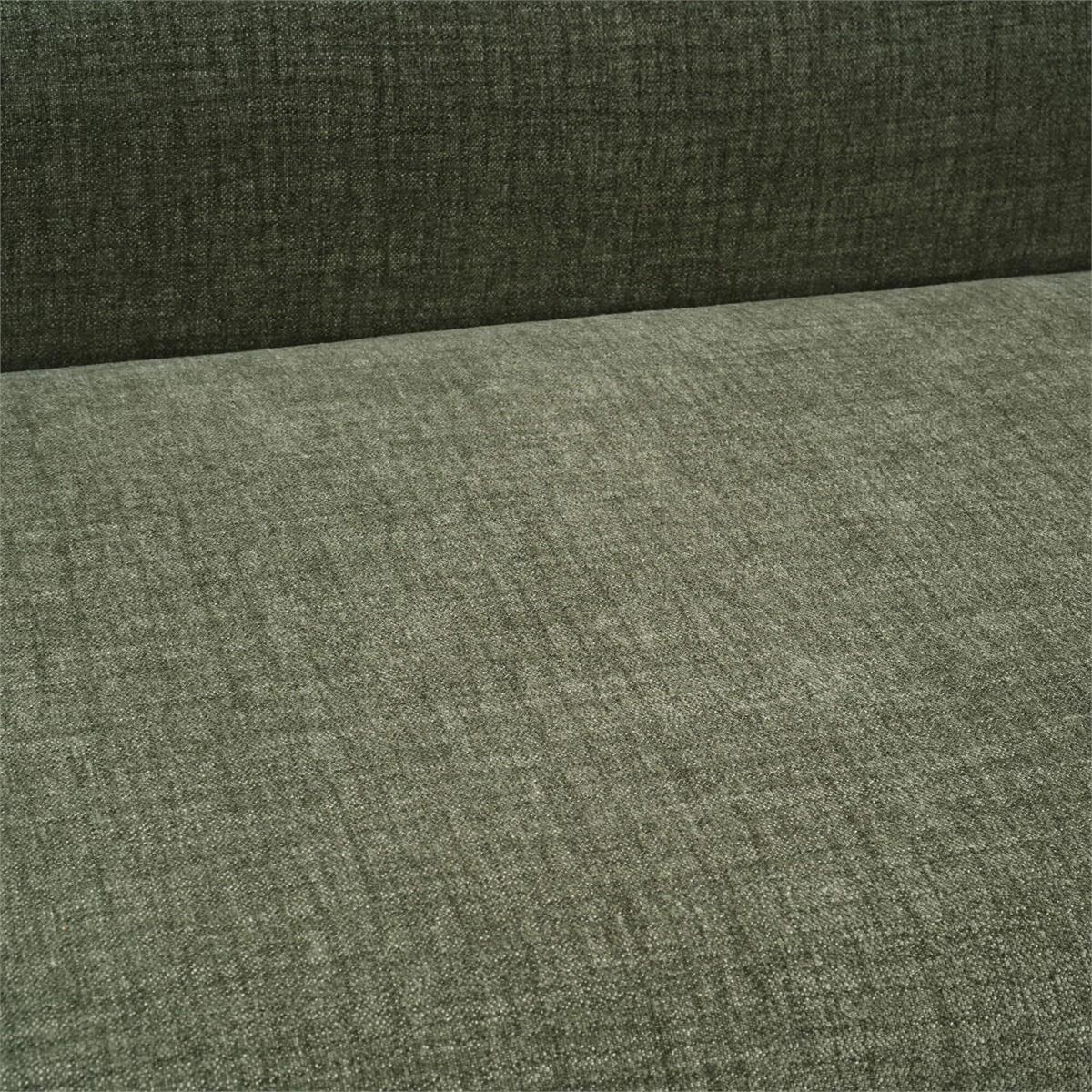 Bramble Vannes Bench w/ Legs — Dark Walnut / Thames Moss Green