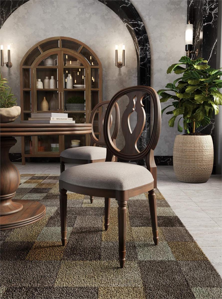 Bramble Vivienne Dining Table 60'' — Dark Walnut