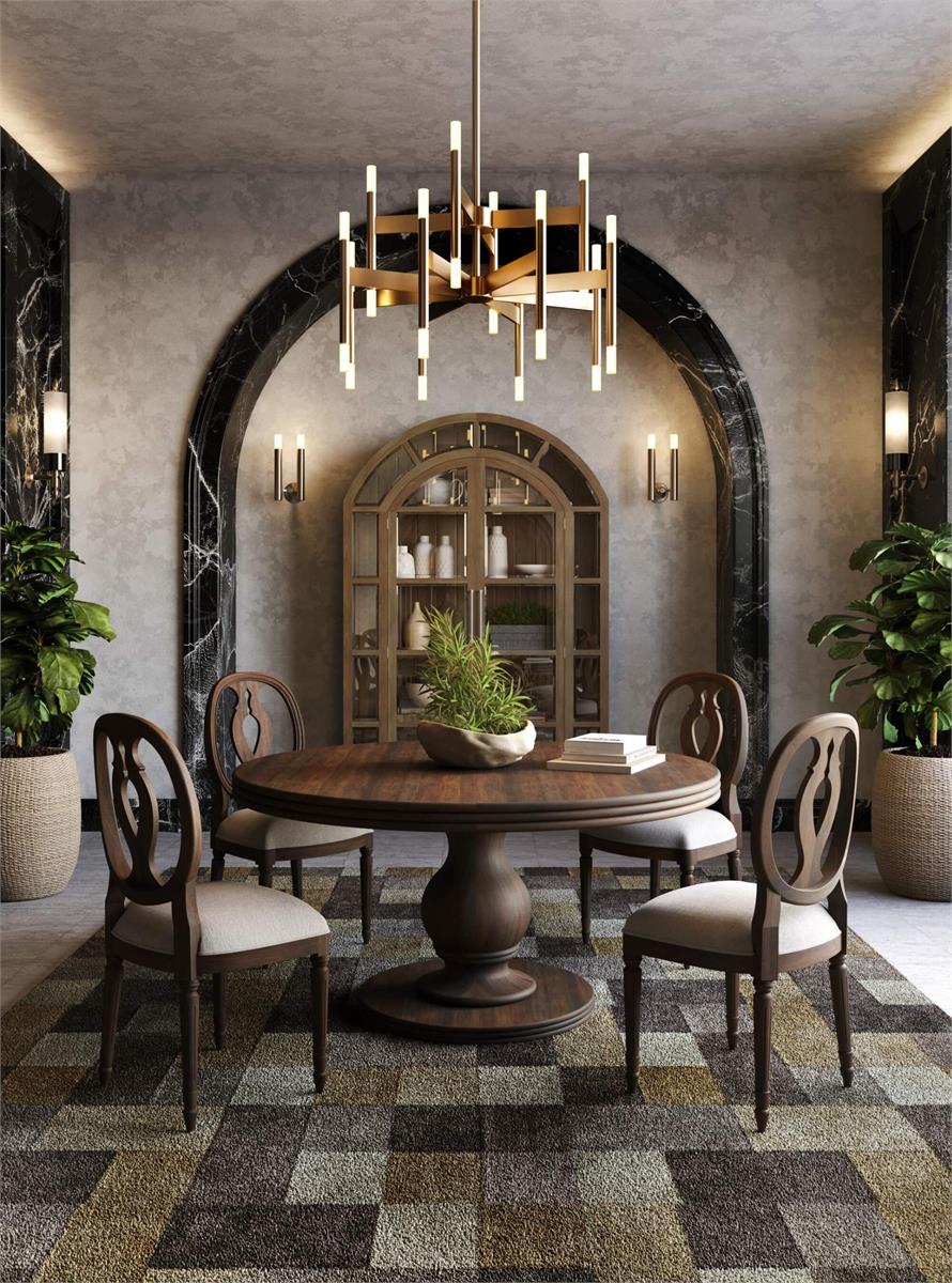 Bramble Vivienne Dining Table 60'' — Dark Walnut